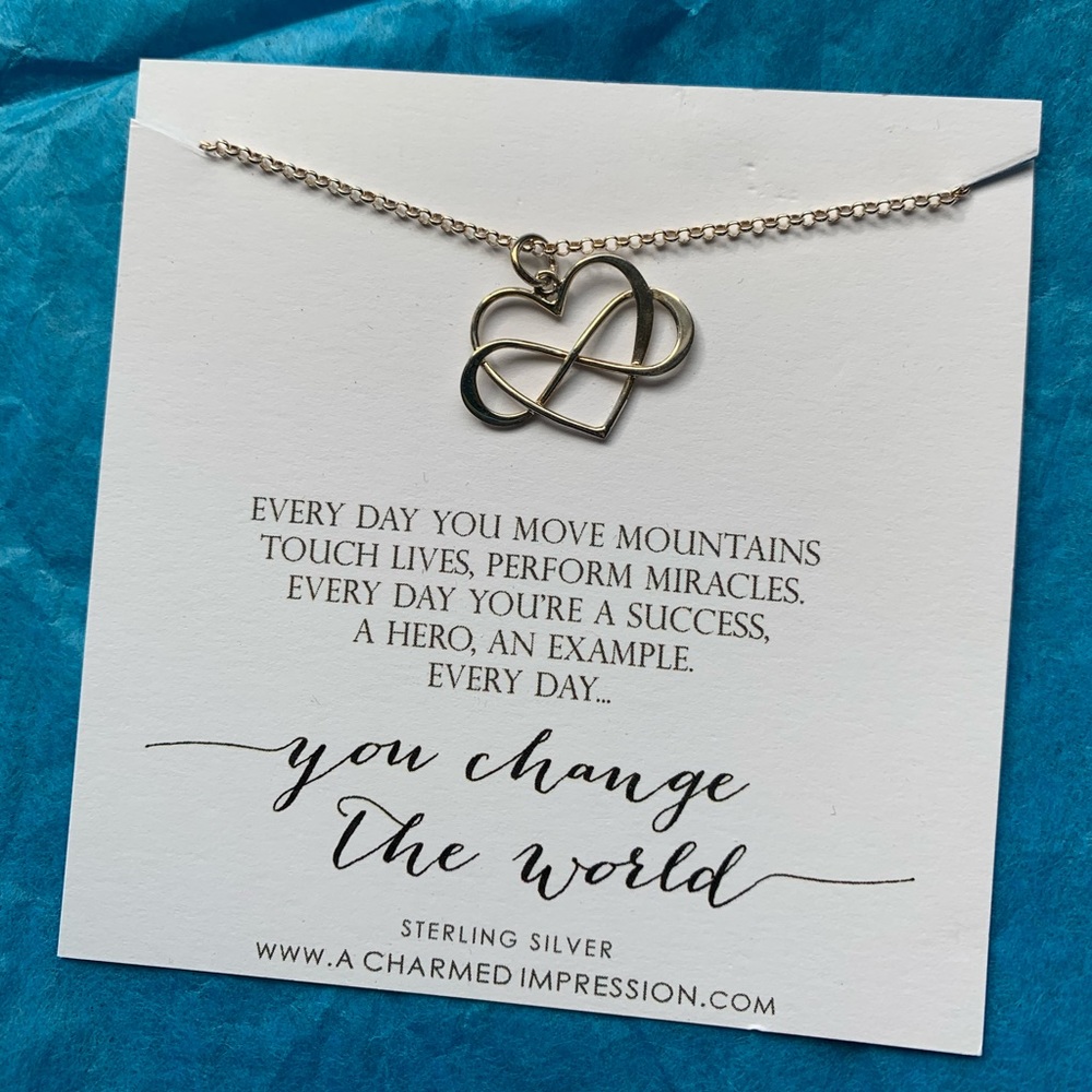 A Charmed Impression “You Change the World” Necklace